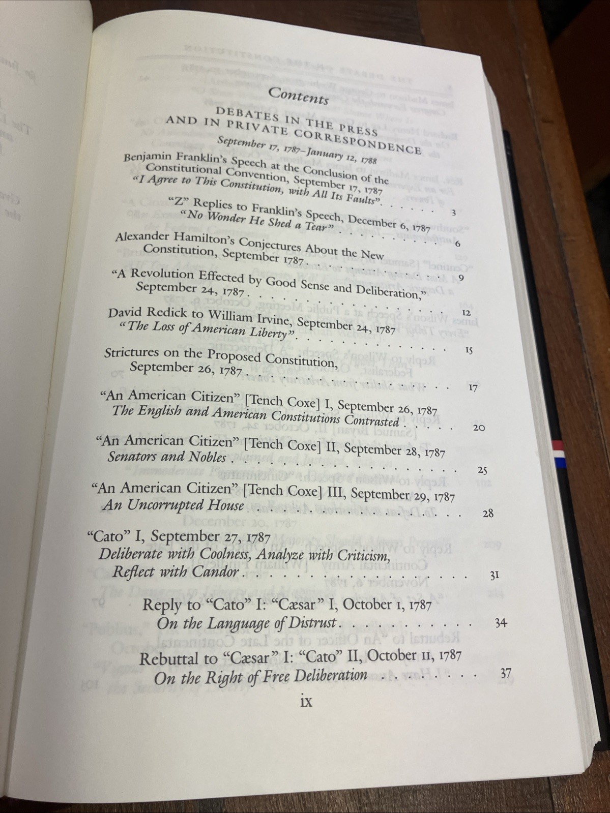 Debate on the Constitution (see description for full title)