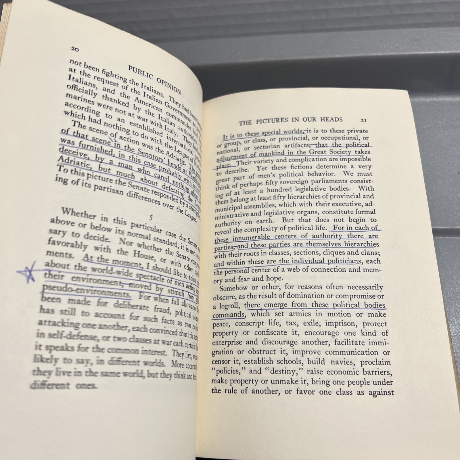 Public Opinion Walter Lippmann The Macmillan Company 1961