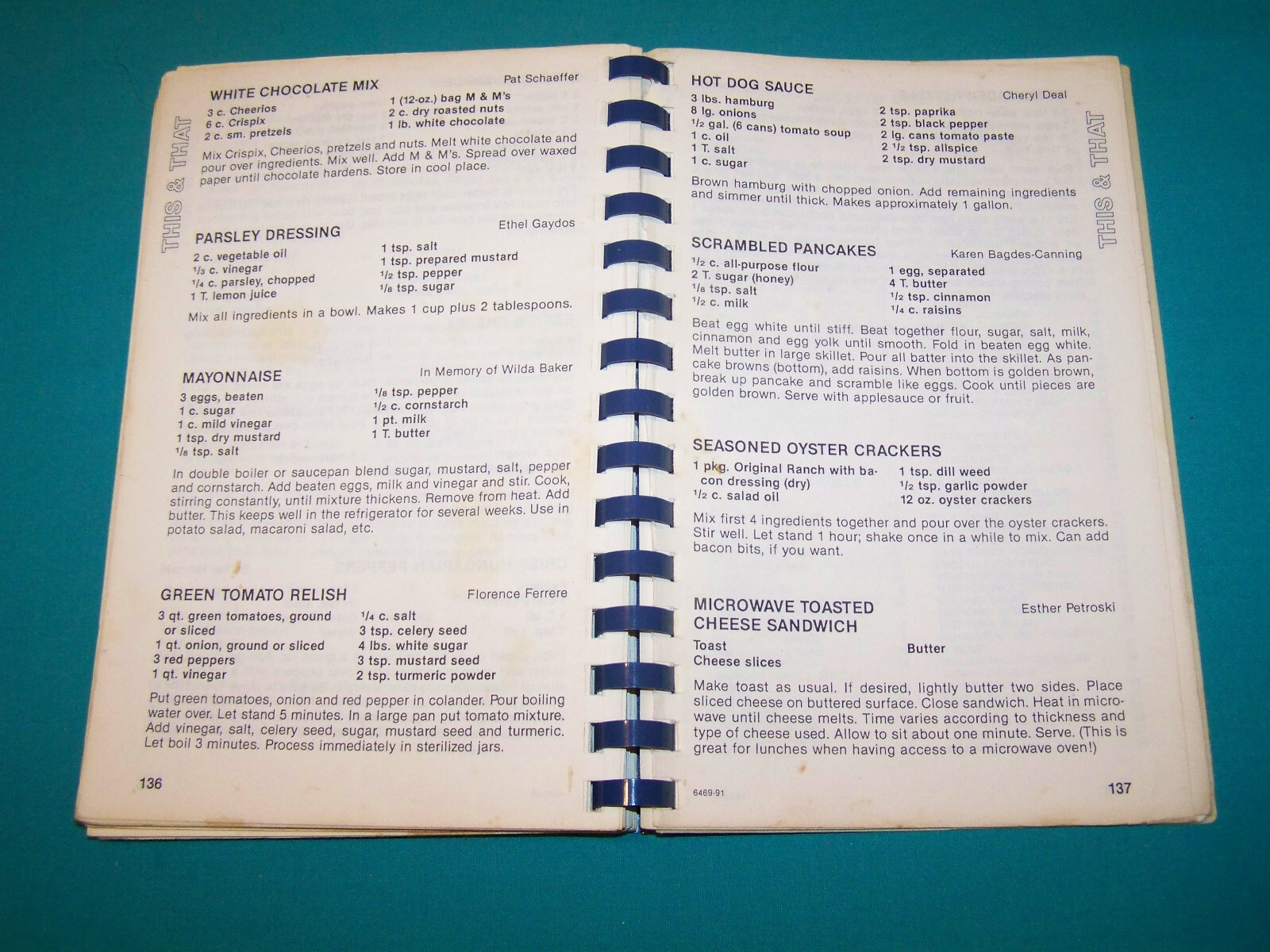 St. Alphonsus Catholic Church Murrinsville Pennsylvania Cookbook 1991 PA