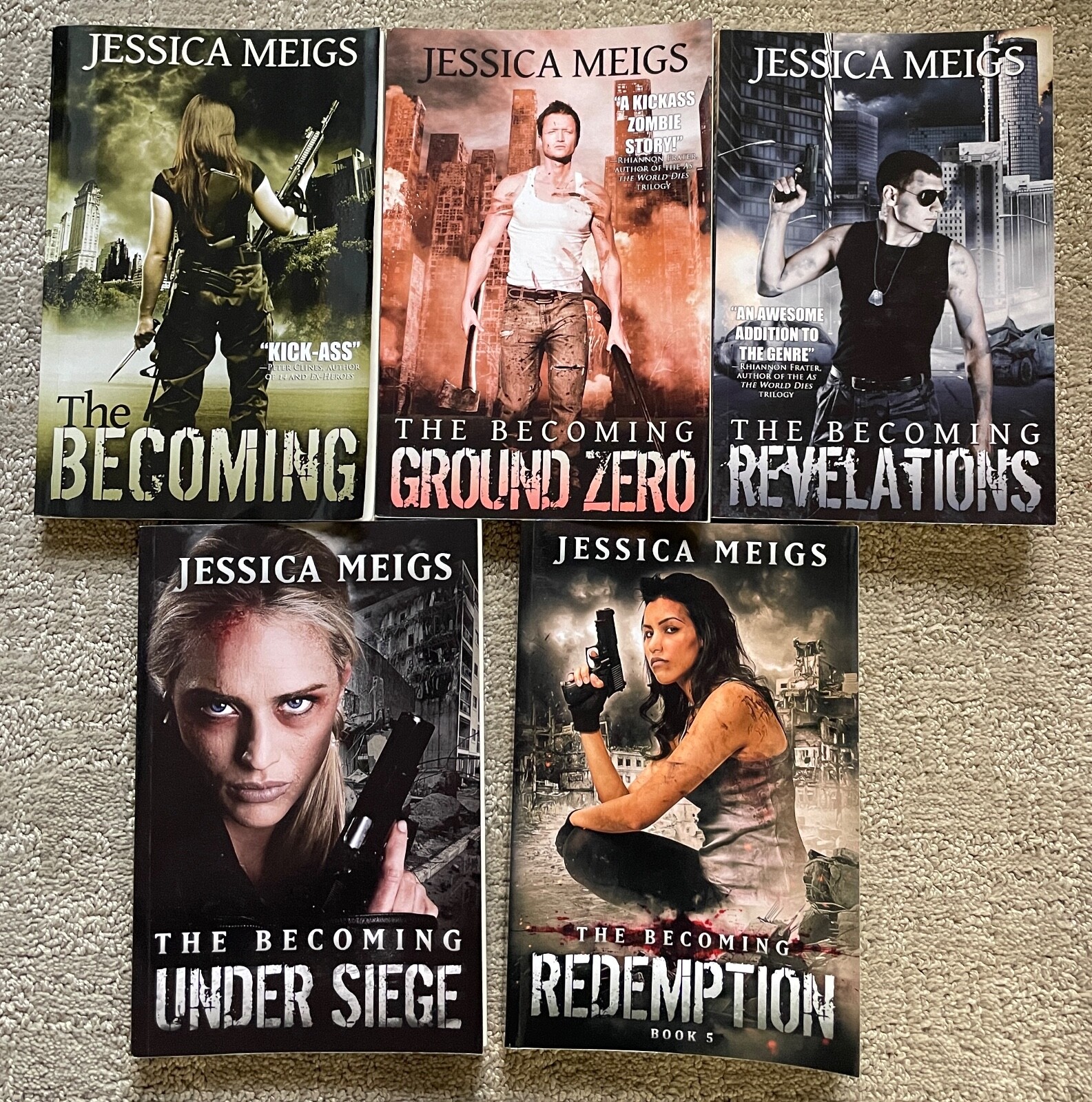 Becoming Series Meigs Books 1 2 3 4 5 FULL SET Zero Revelations Siege Redemption
