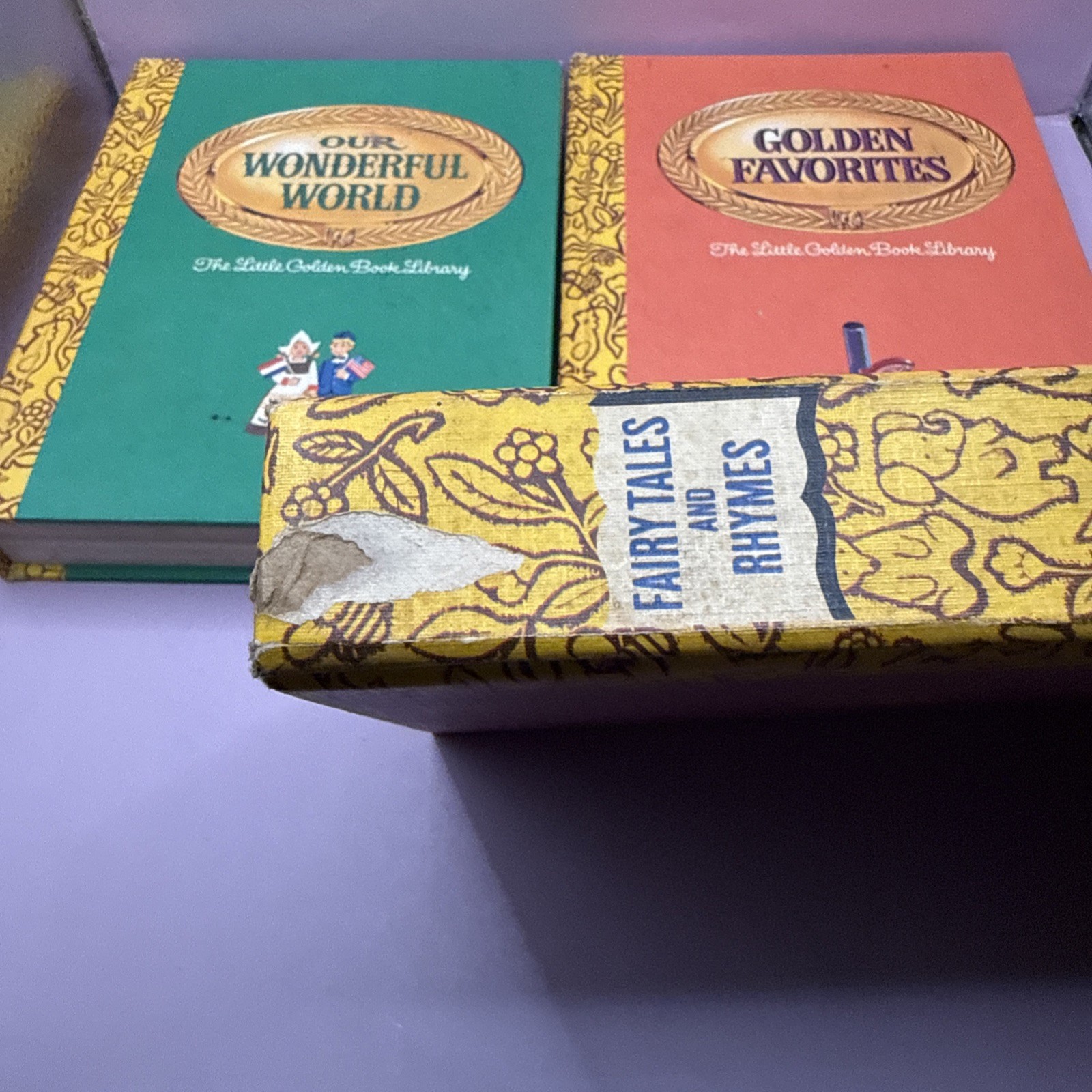 Vintage The Little Golden Book Library 1969 Four Book Boxed Set Hardcovers