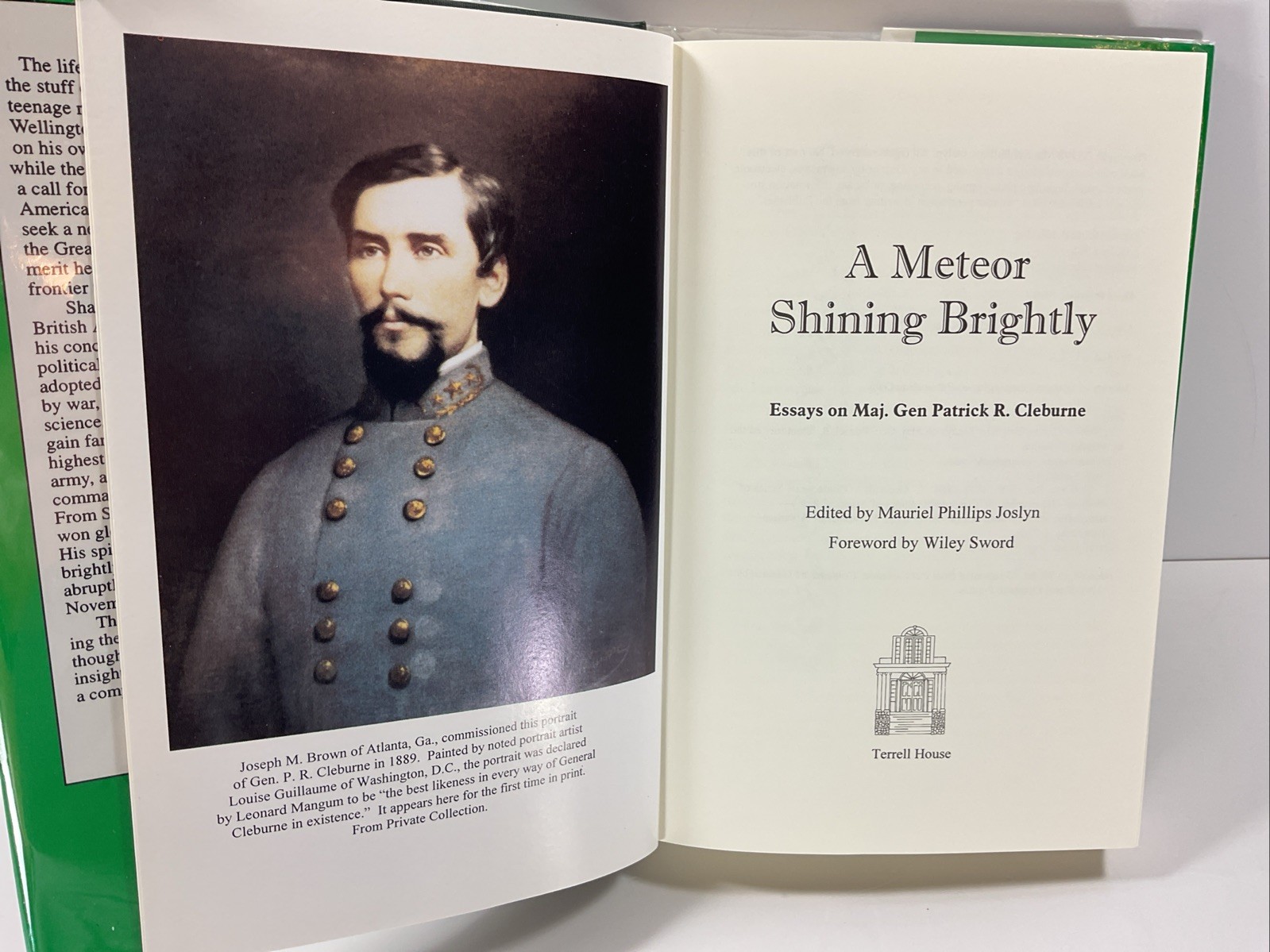 Meteor Shining Brightly Essays on Maj Gen Patrick R Cleburne by M Josylyn HC