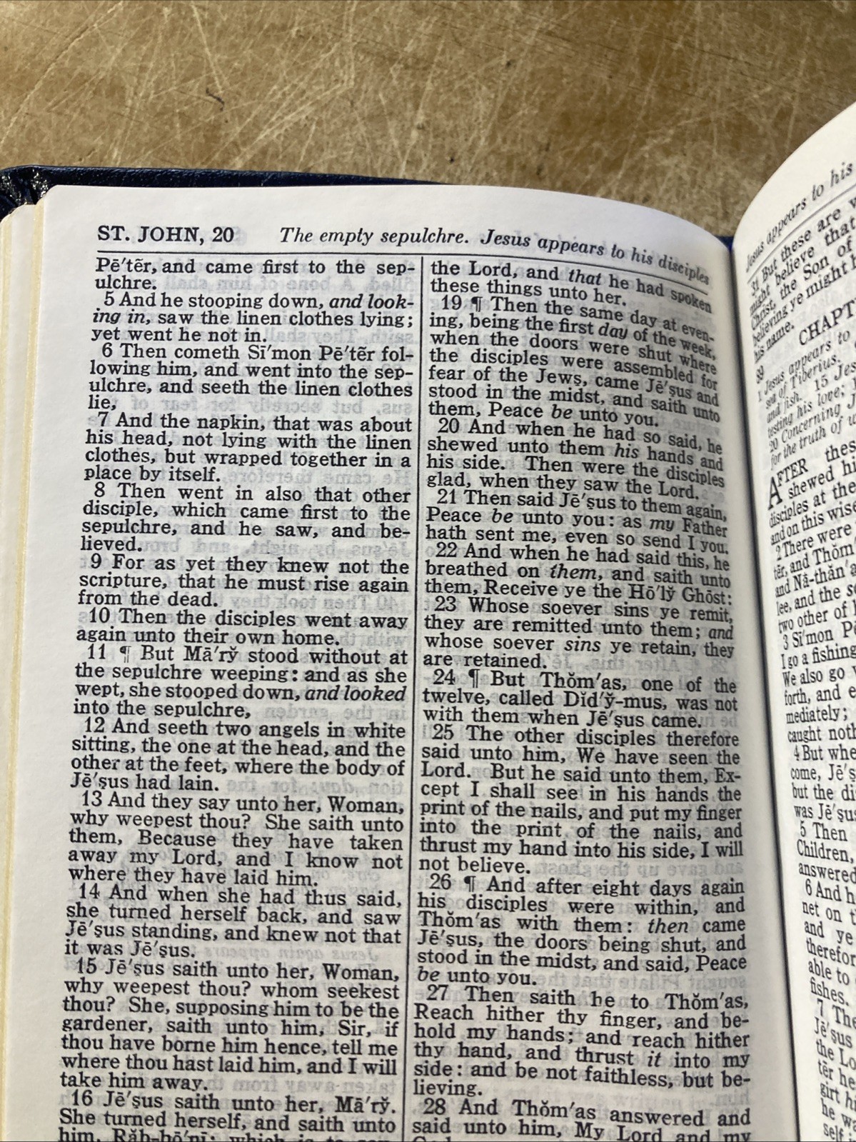 Vintage Compact Gideon KJV New Testament Psalms Bible T36 – Genuine Leather