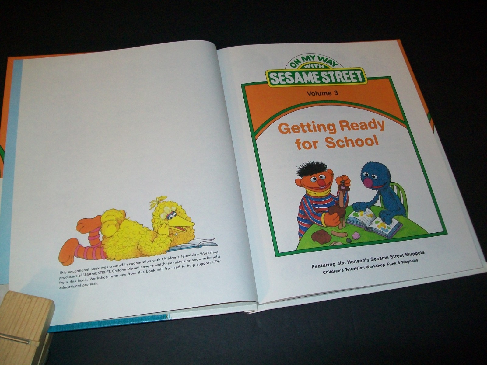 Vintage Sesame Street Books On My Way, Grover, Big Bird 1989 Lot of 6