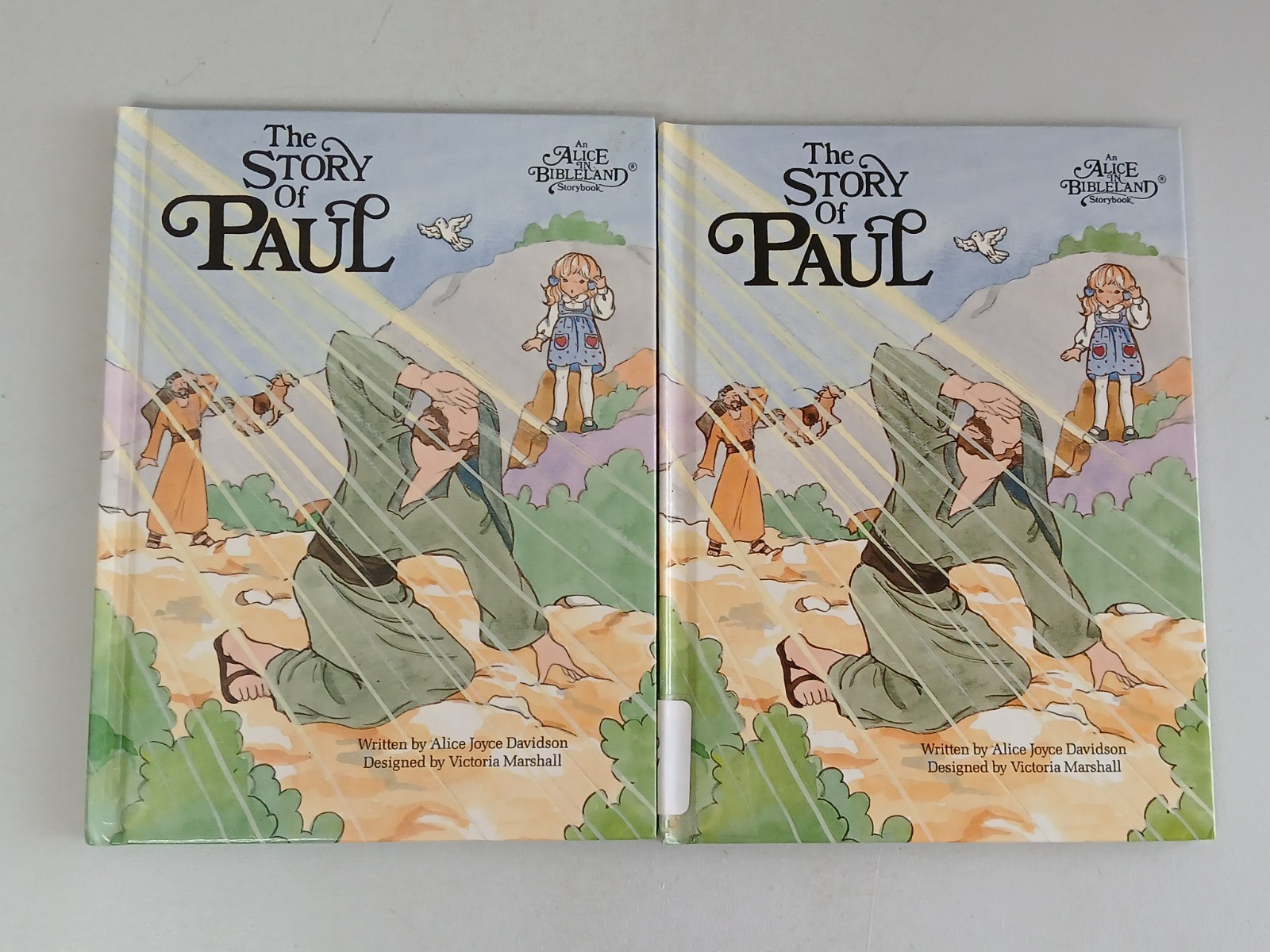 Davidson ALICE IN BIBLELAND Series Vintage 1980s HC Kids Book Lot of 14 Titles