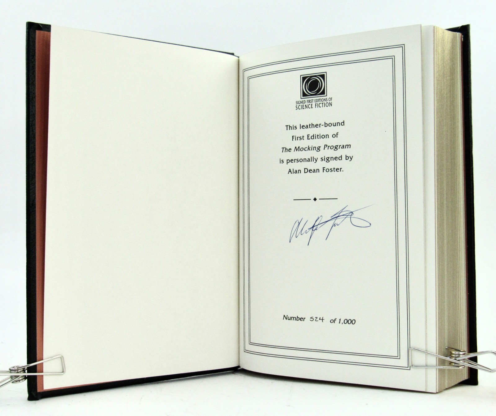 THE MOCKING PROGRAM Alan Dean Foster 2002 Easton Press Signed First Edition Fine