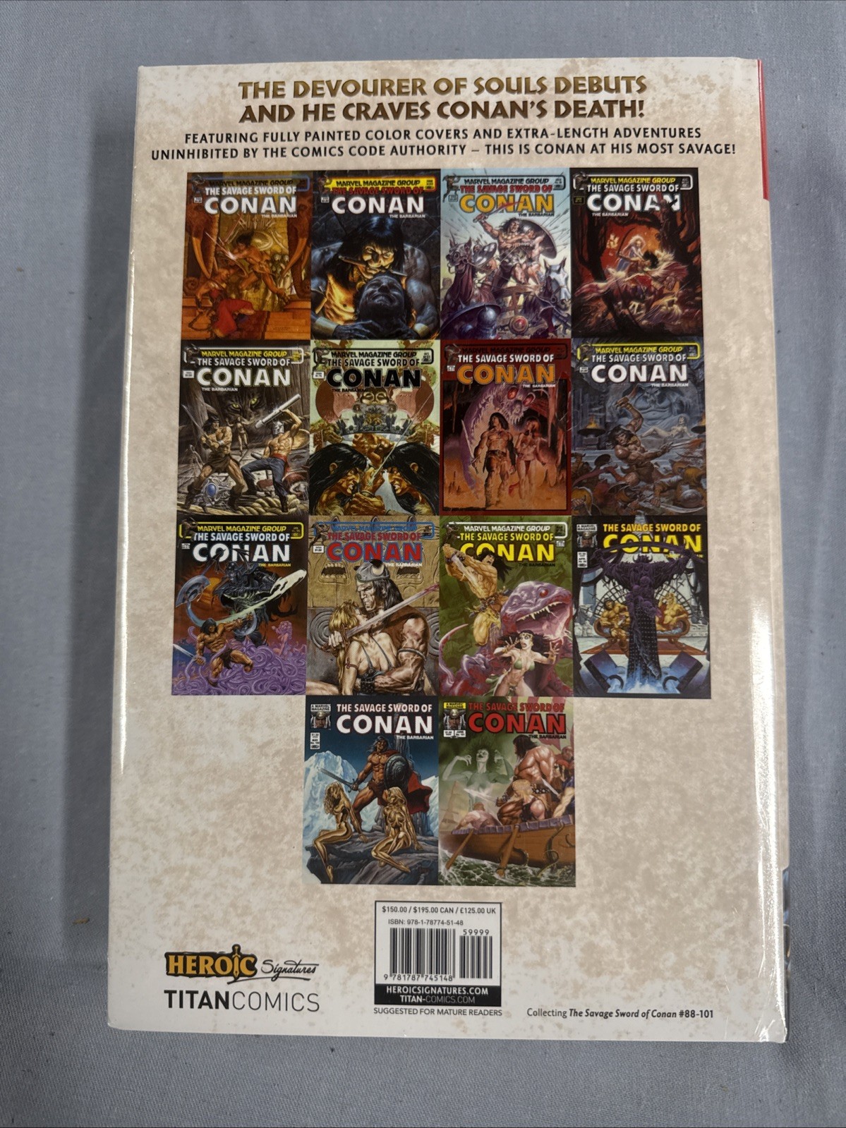Titan Comics SAVAGE SWORD CONAN Omnibus Vol #7 DM HC (2026) Global Shipping