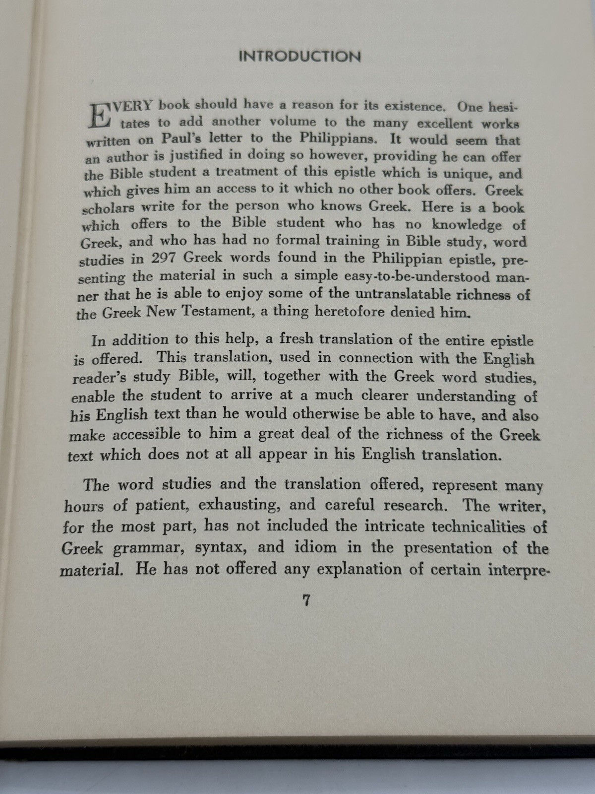 Philippians in the Greek New Testament by Kenneth S Wuest 1951 HC Book Eerdmans
