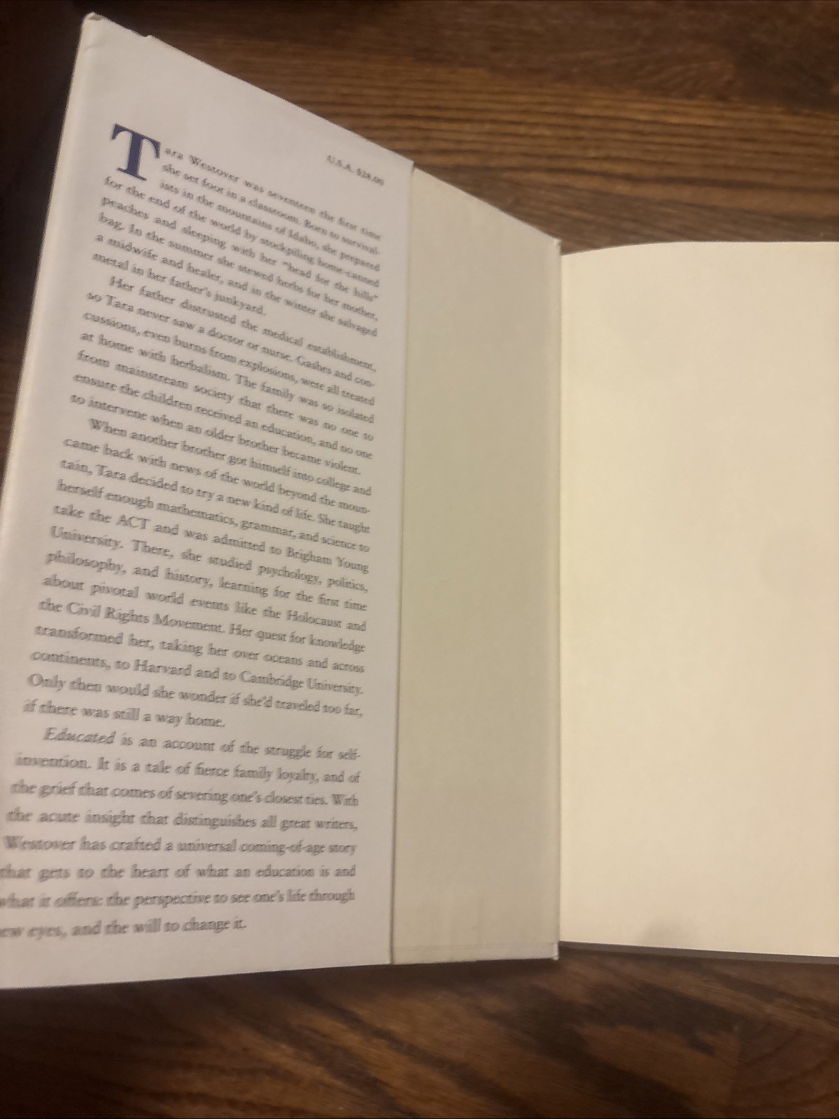 Educated : A Memoir by Tara Westover (2018, Hardcover)