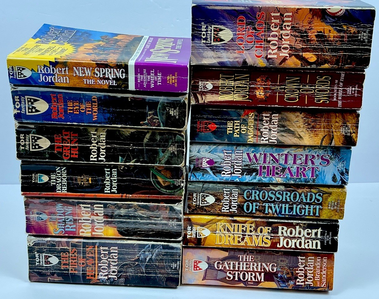 The Wheel Of Time Series by Robert Jordan Volumes 1-13 TOR Paperback