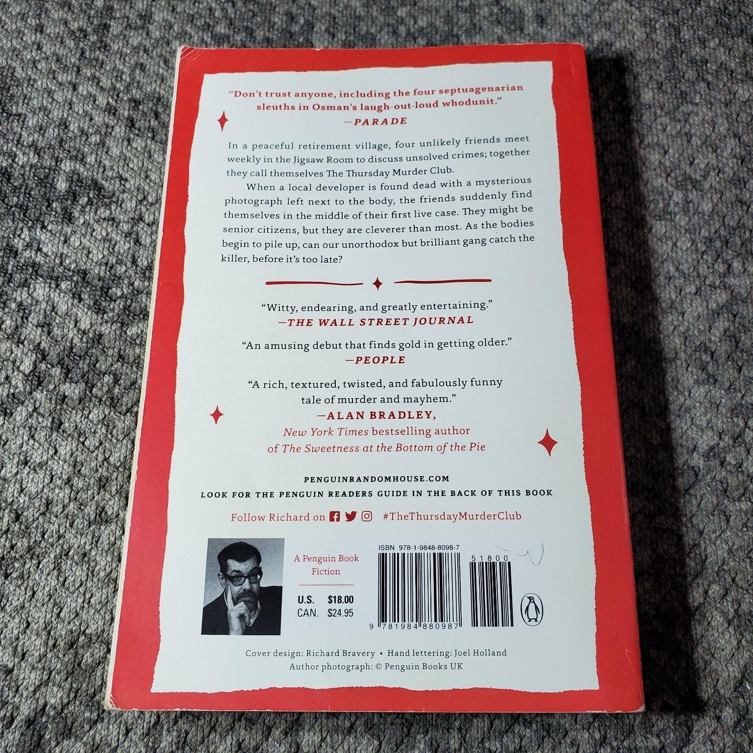 The Thursday Murder Club Richard Osman 2020 Mystery Trade Paperback Book