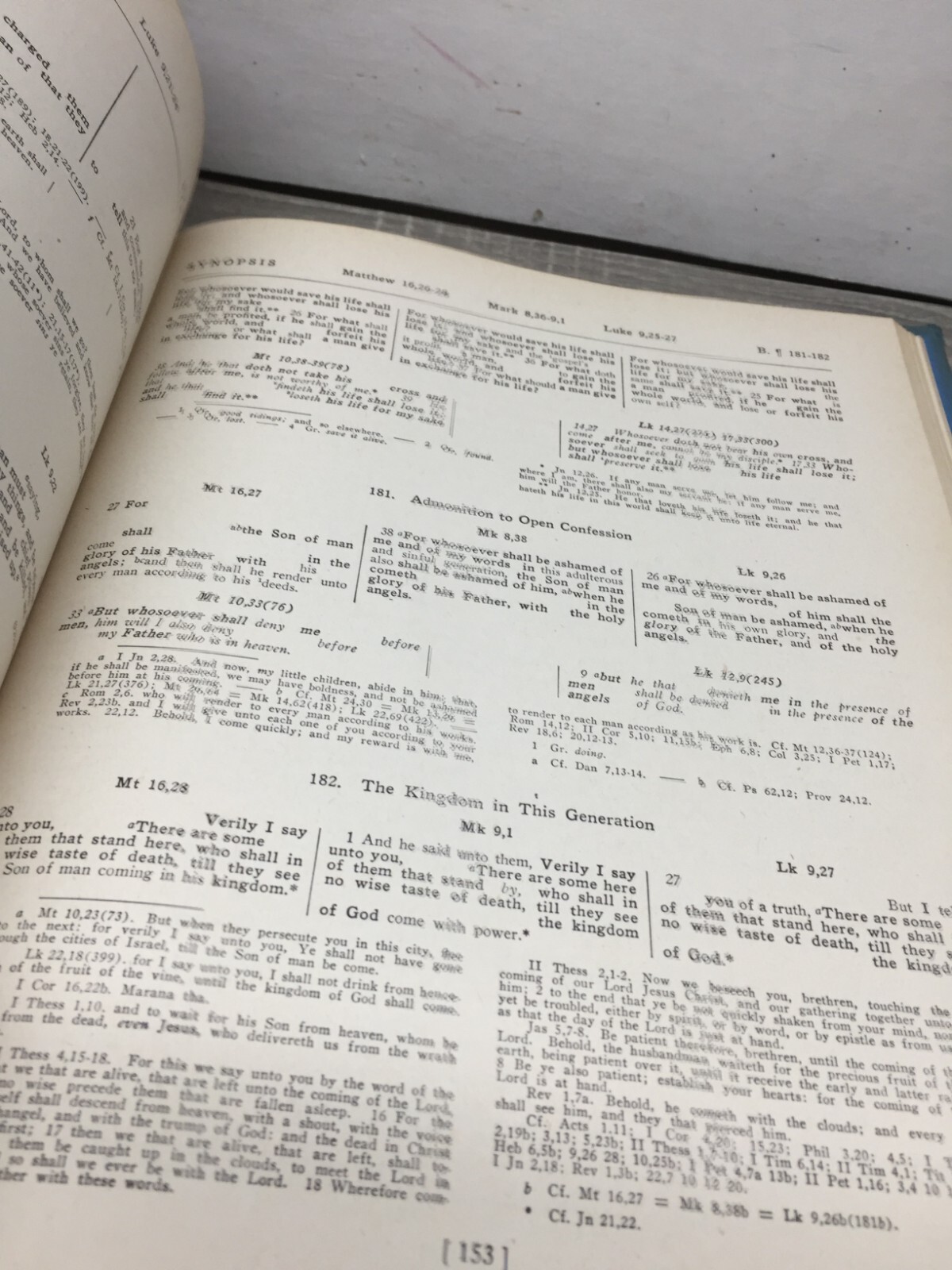 A Syllabus and Synopsis of the First Three Gospels by Walter Bundy 1932 Parallel