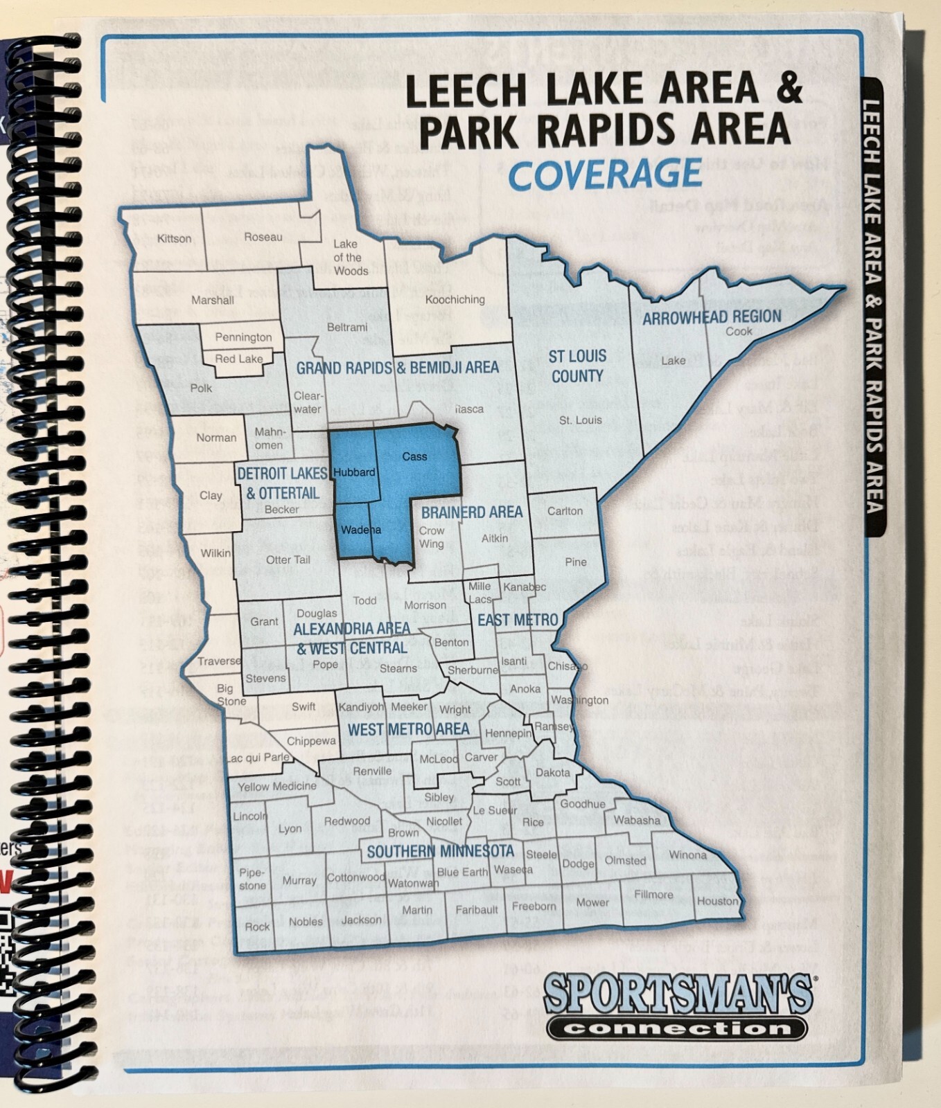 Minnesota Leech Lake Area And Park Rapids Fishing Maps Guidebook