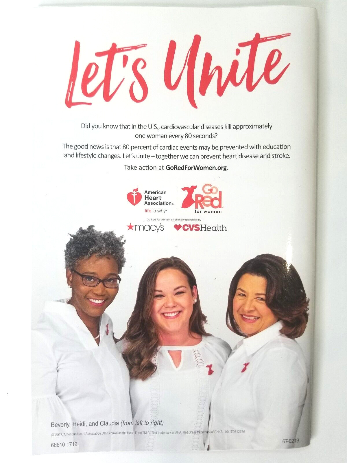 American Heart Association Go Red For Women Healthy Recipes Cookbook 56 Pages