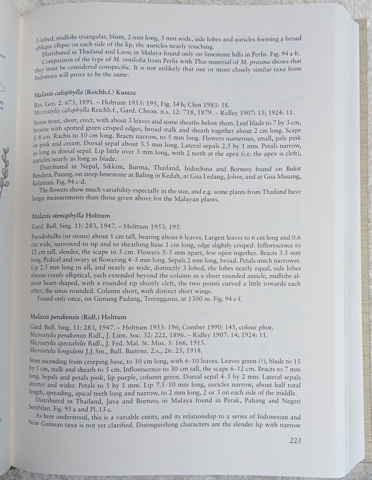 The Orchids of Peninsular Malaysia & Singapore (Seidenfaden & Wood • 1992)