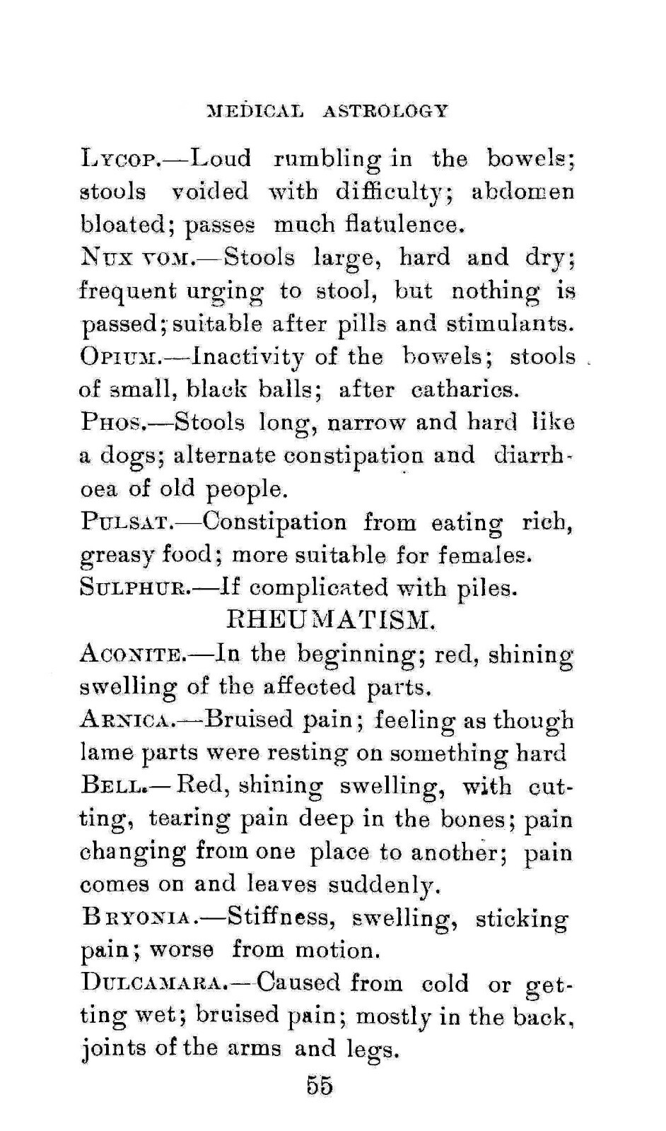 Medical Astrology „1899“ 71 Pages