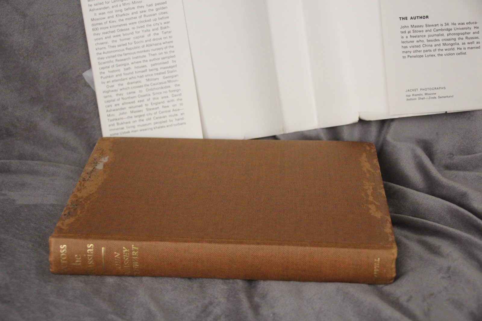 Across The Russias by John Massey Stewart 1969 Hardcover Dust Jacket Signed 1st