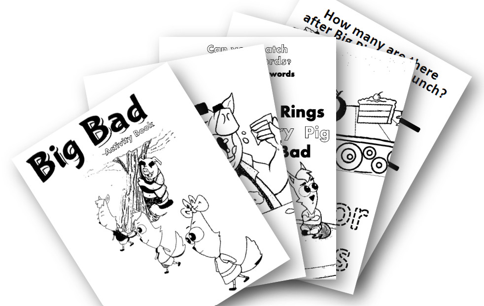 DIGITAL CONTENT- 2025 Big Bad Coloring & Activity Book 30+ Pages PRINTING REQ’D