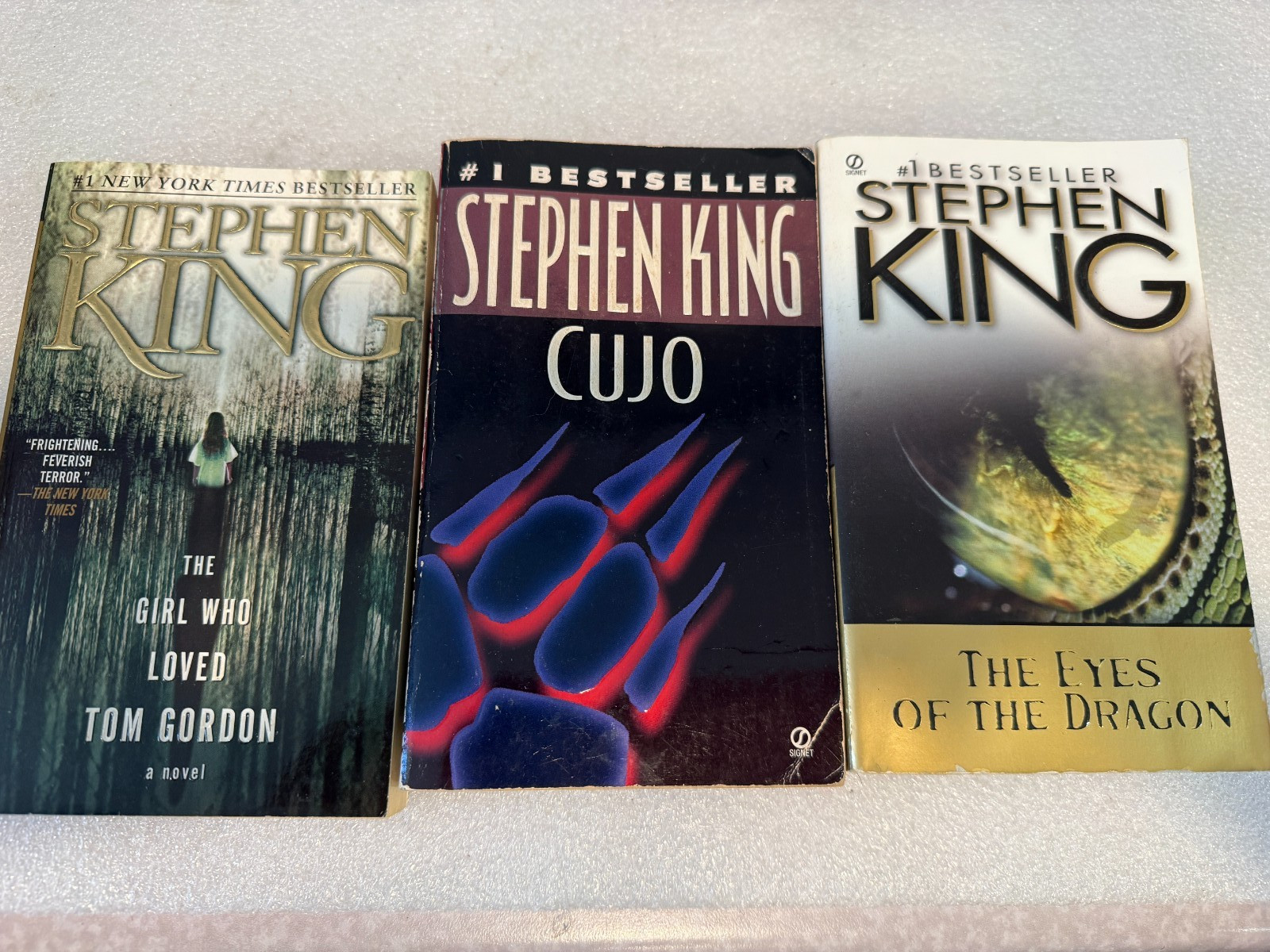 Stephen King Lot of 10 Paperback Books Dark Tower 1-2-3, Cujo & More