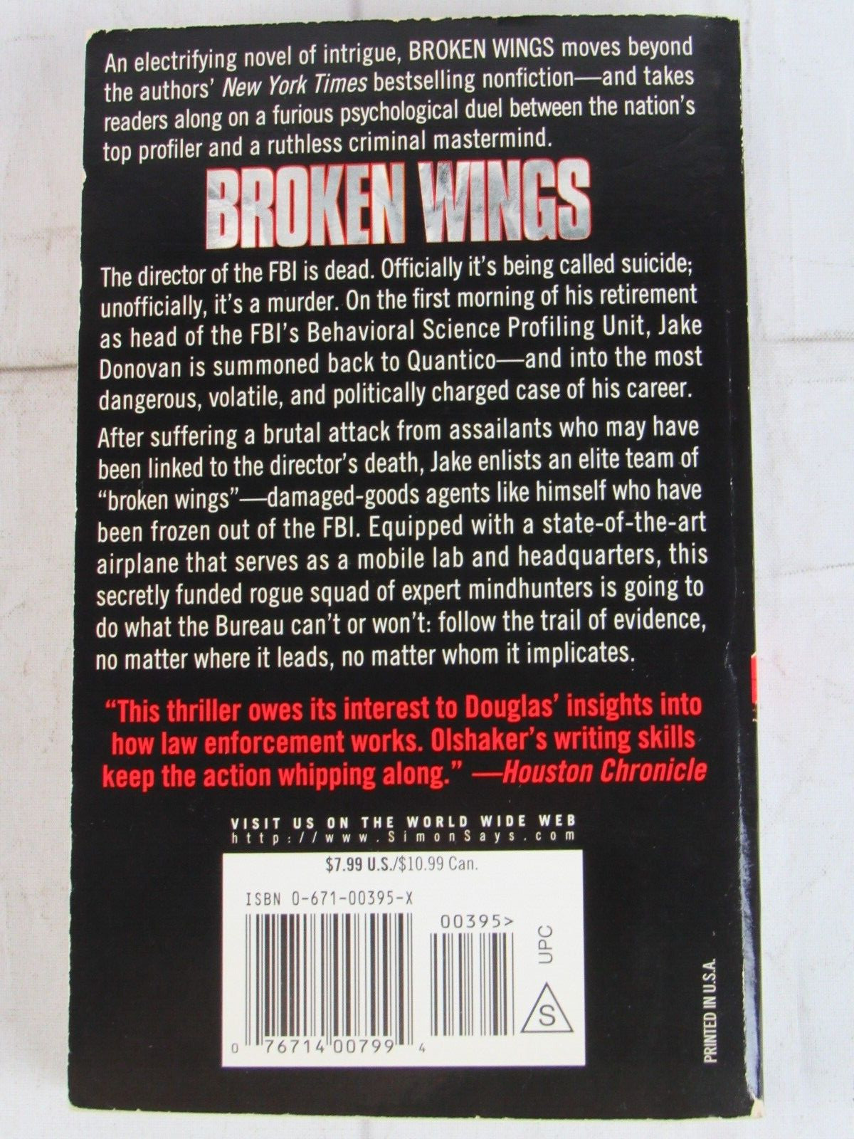Broken Wings, John Douglas & Mark Olshaker, Paperback