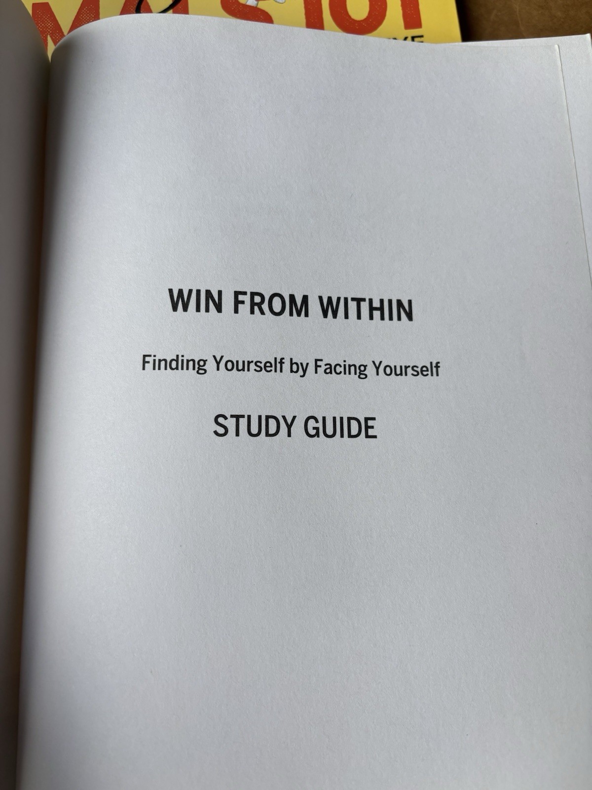 Win from Within Study Guide by John Gray (2018, Trade Paperback)