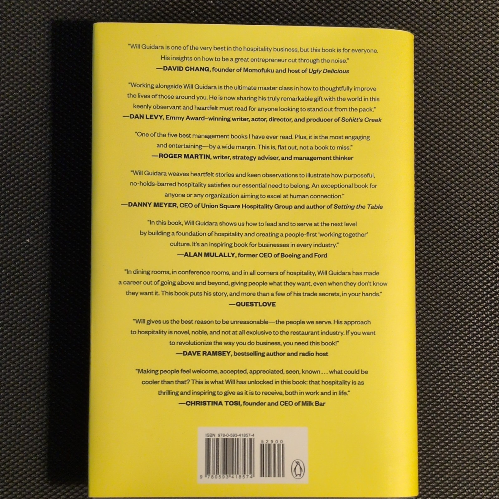 Unreasonable Hospitality by Will Guidara (2022 Hardcover) w/ Dust Jacket