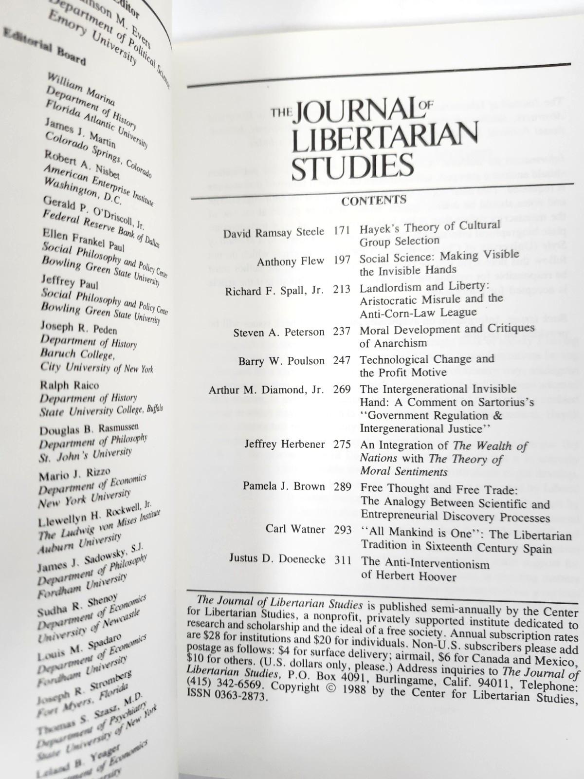 Champions of Freedom Lot-Ludwig von Misees Lecture Series: 2010s TP-Economics