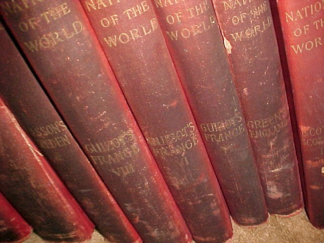 10 DIF LATE 1800’s NATIONS OF THE WORLD HC BOOKS PETER FENELON COLLIER AGED ***