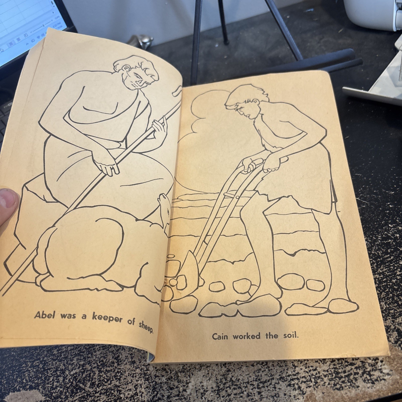 Paperback Coloring Book BIBLE STORIES TO COLOR Dell 1956 About 50 pages