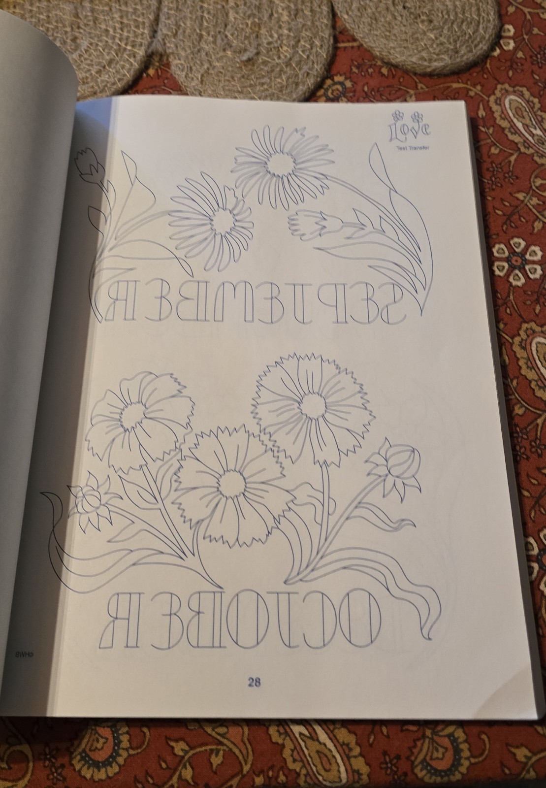 FLOWERS FROM MY GARDEN: IRON-ON TRANSFERS By Vicki Blizzard – Hardcover *VG+*
