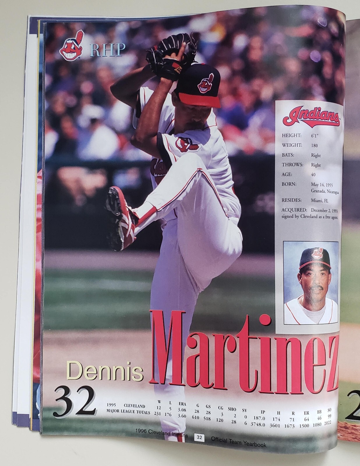 1996 Cleveland Indians (Guardians) Yearbook MLB Jacobs Field 72+ Pages MINT/NEW