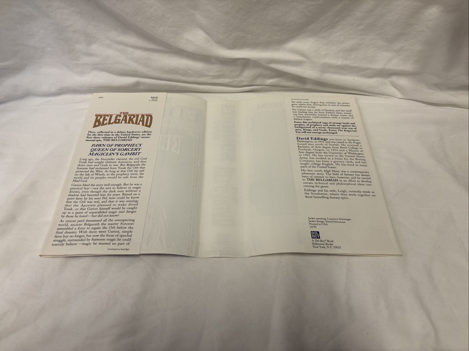 The Belgariad – Part One / David Eddings / Del Rey 1995 1st Edition /1st HC DJ