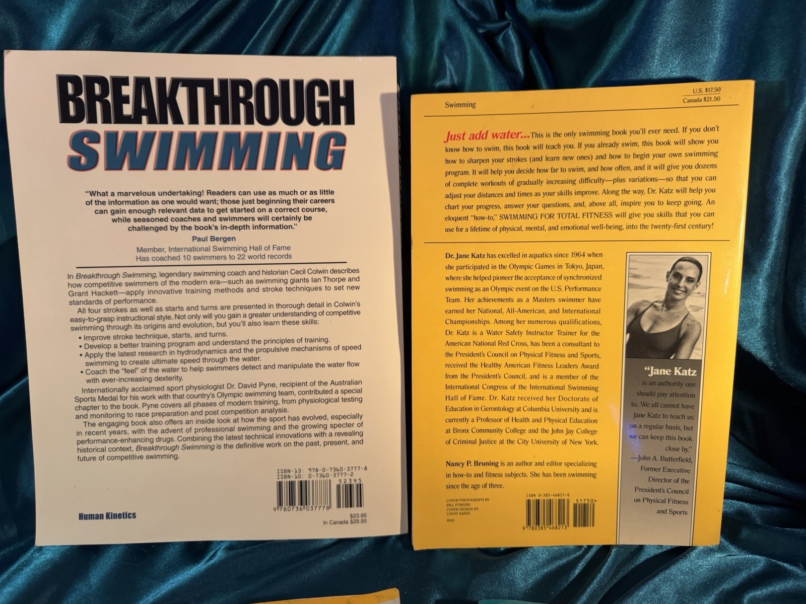 LOT of 4 BOOKS ABOUT SWIMMING! Total Immersion, Triathlon Swimming, TotalFitness