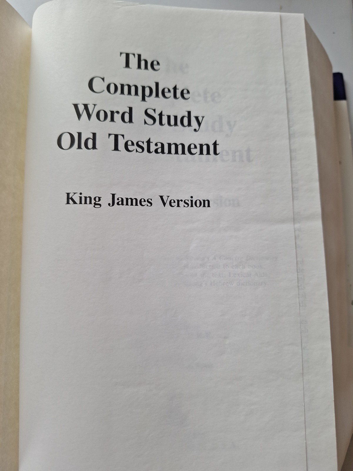 The Complete Word Study Old Testament (Word Study Series)