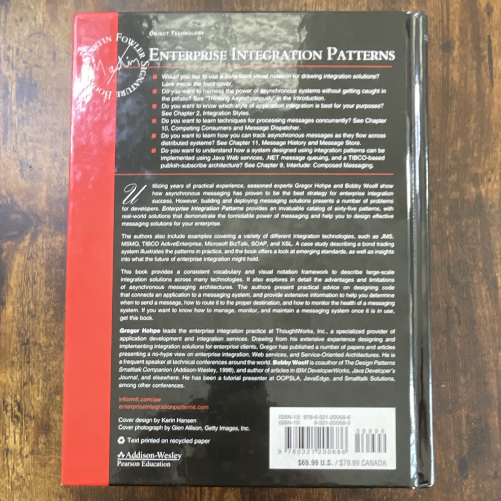 Enterprise Integration Patterns by Gregor Hohpe & Bobby Woolf, Addison-Wesley H…