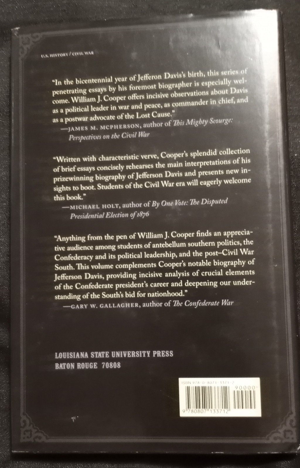 Jefferson Davis and the Civil War Era by William Cooper HB DC VG