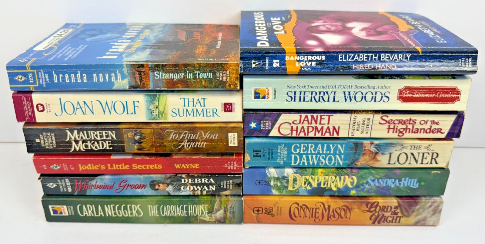 Lot of 12 Historical Romance Paperbacks Books Novels Mixed Authors Genres Titles