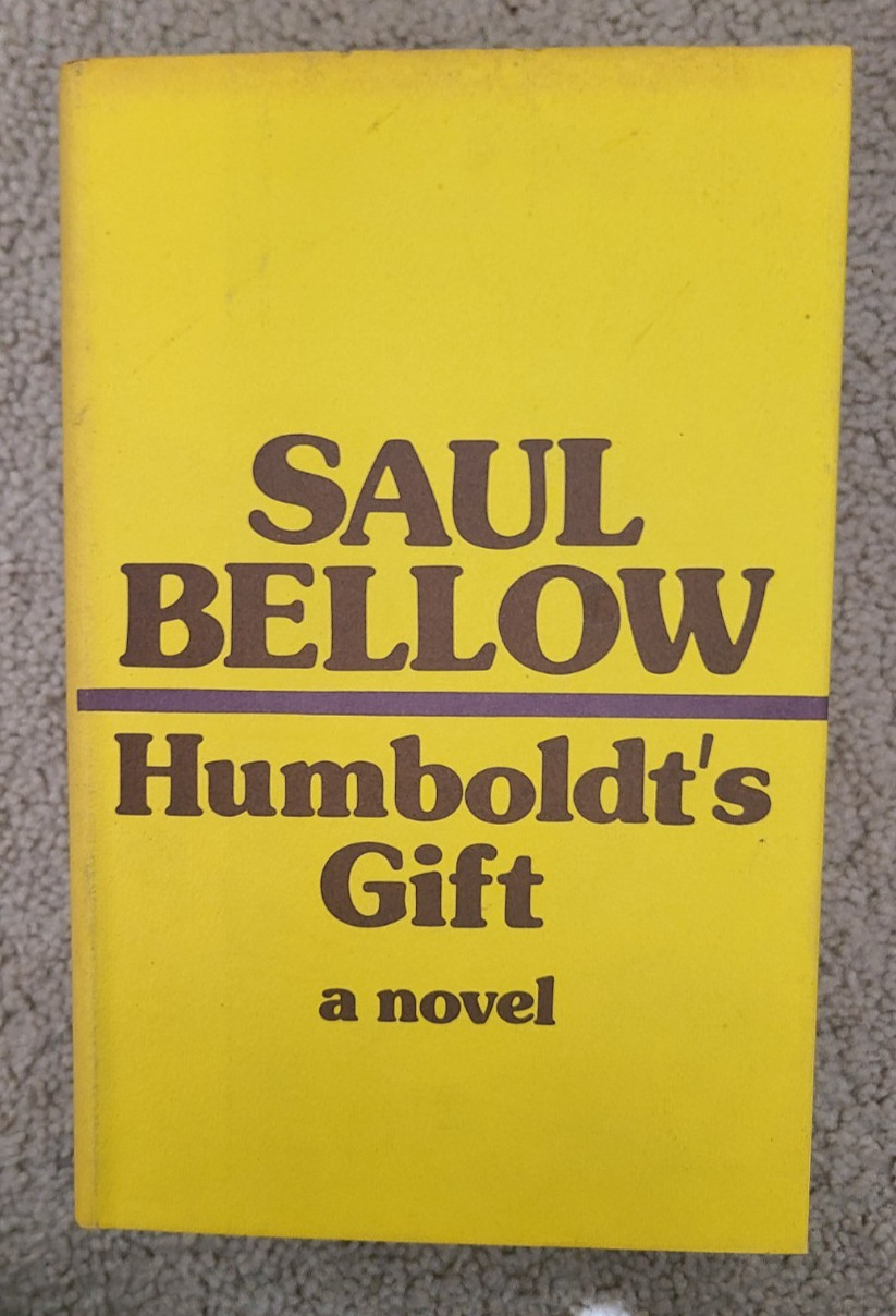 1975 HUMBOLDT’S GIFT a NOVEL by SAUL BELLOW Hardcover with JACKET 487 pages
