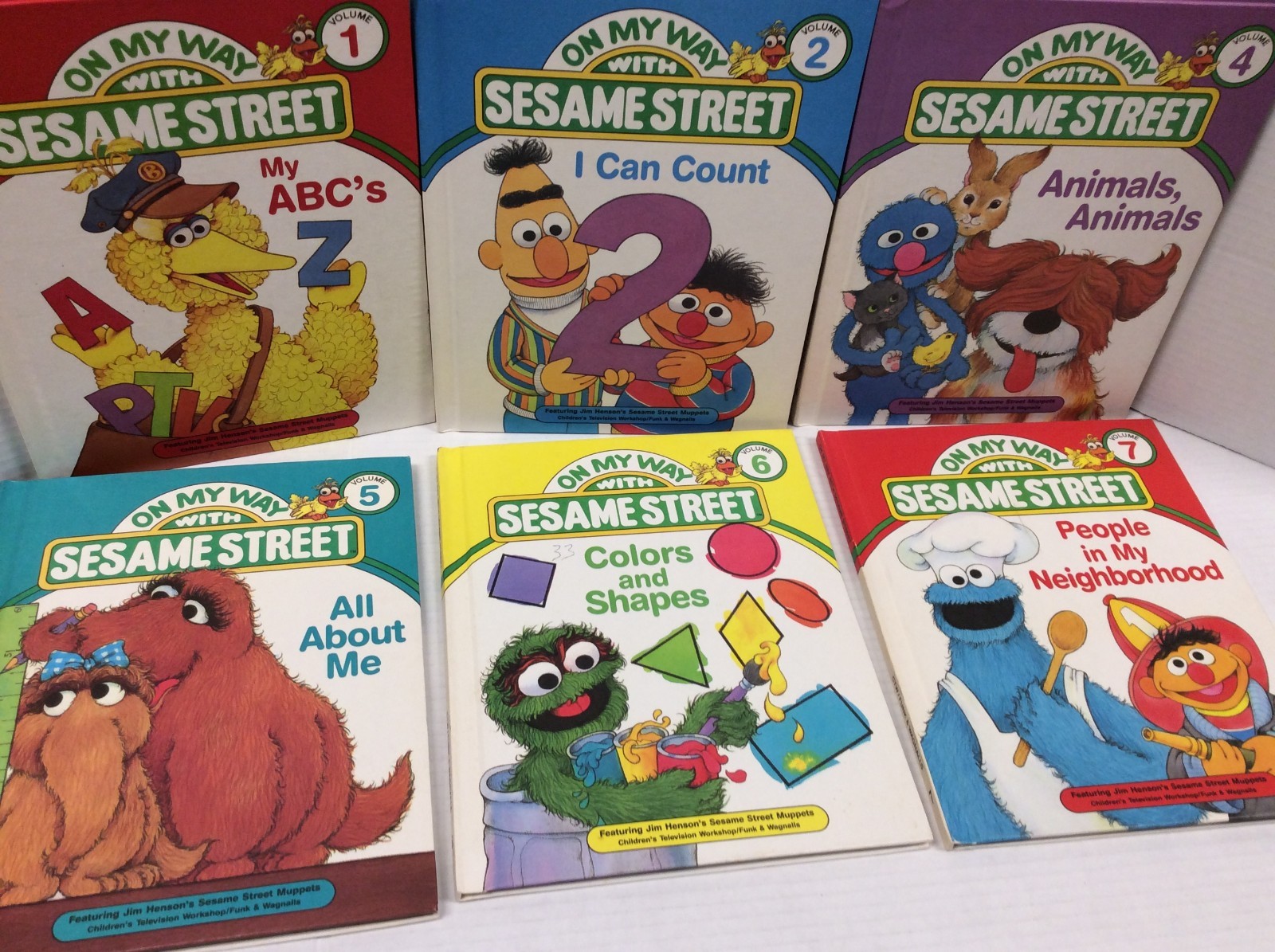 ON MY WAY WITH SESAME STREET LOT OF 12 HC 1989