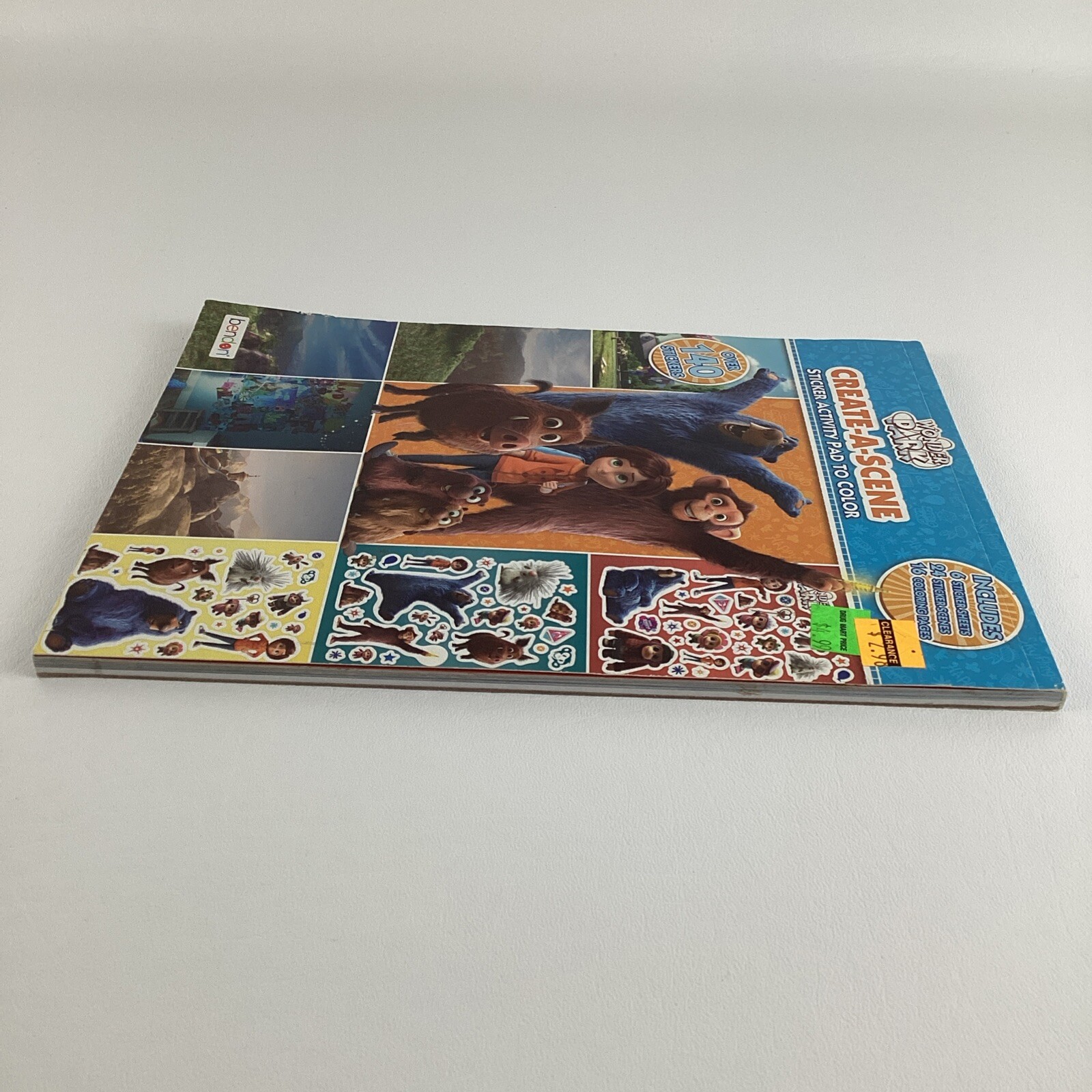 Wonder Park Create A Scene Sticker Activity Coloring Pad June Boomer Bendon NEW