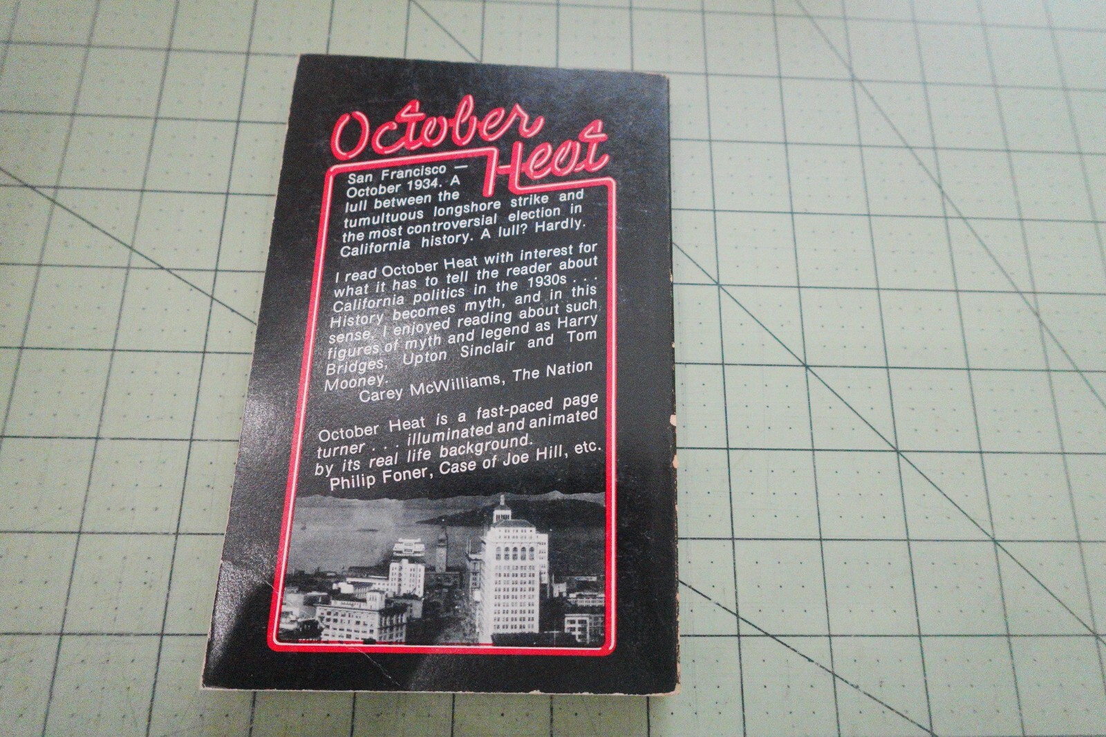 October Heat By Gordon DeMarco Germinal Press 1979 PB HARDBOILED MYSTERY