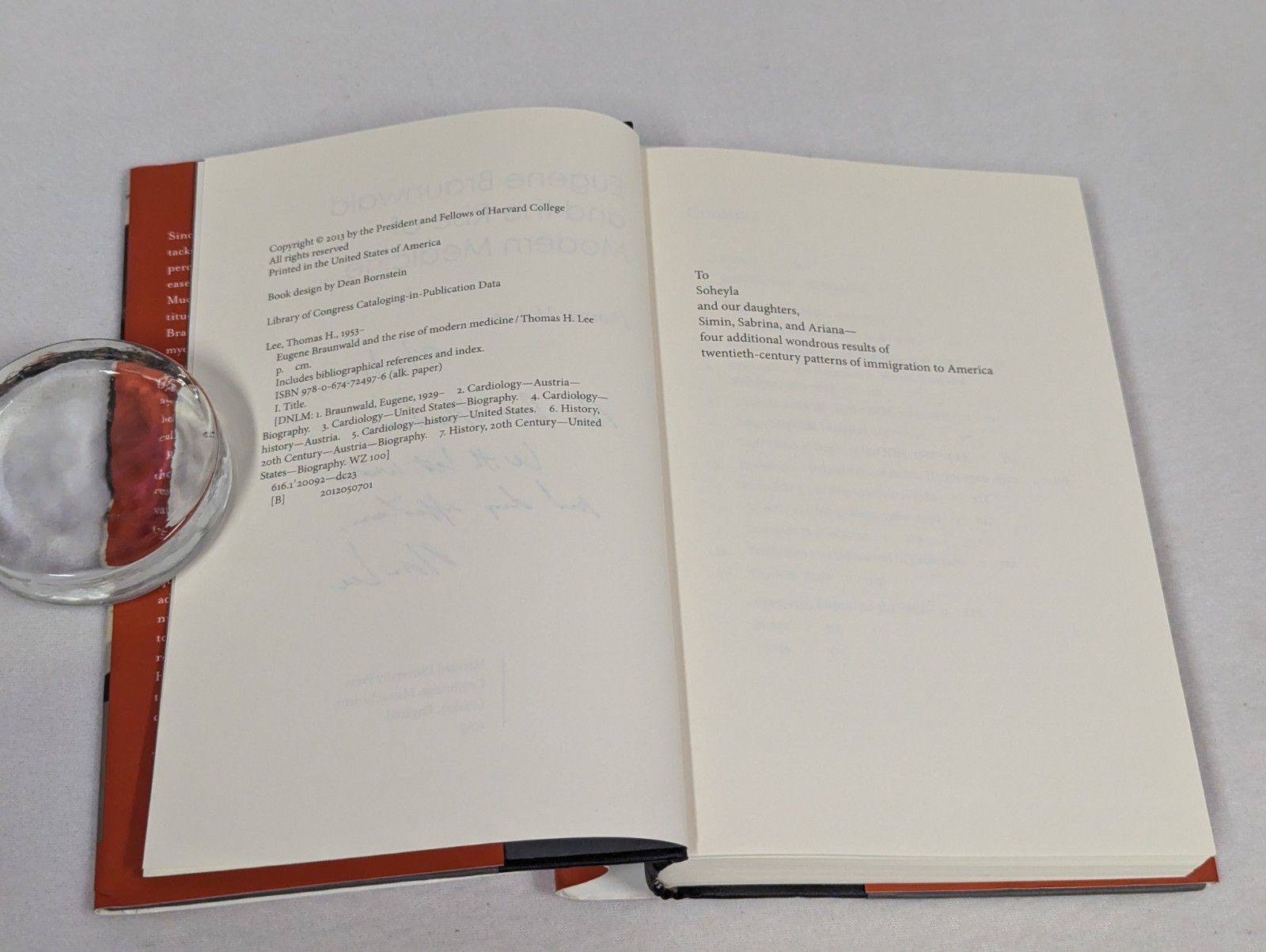 2013 HCDJ ~ Eugene Braunwald Rise of Modern Medicine ~ Thomas H Lee ~ SIGNED