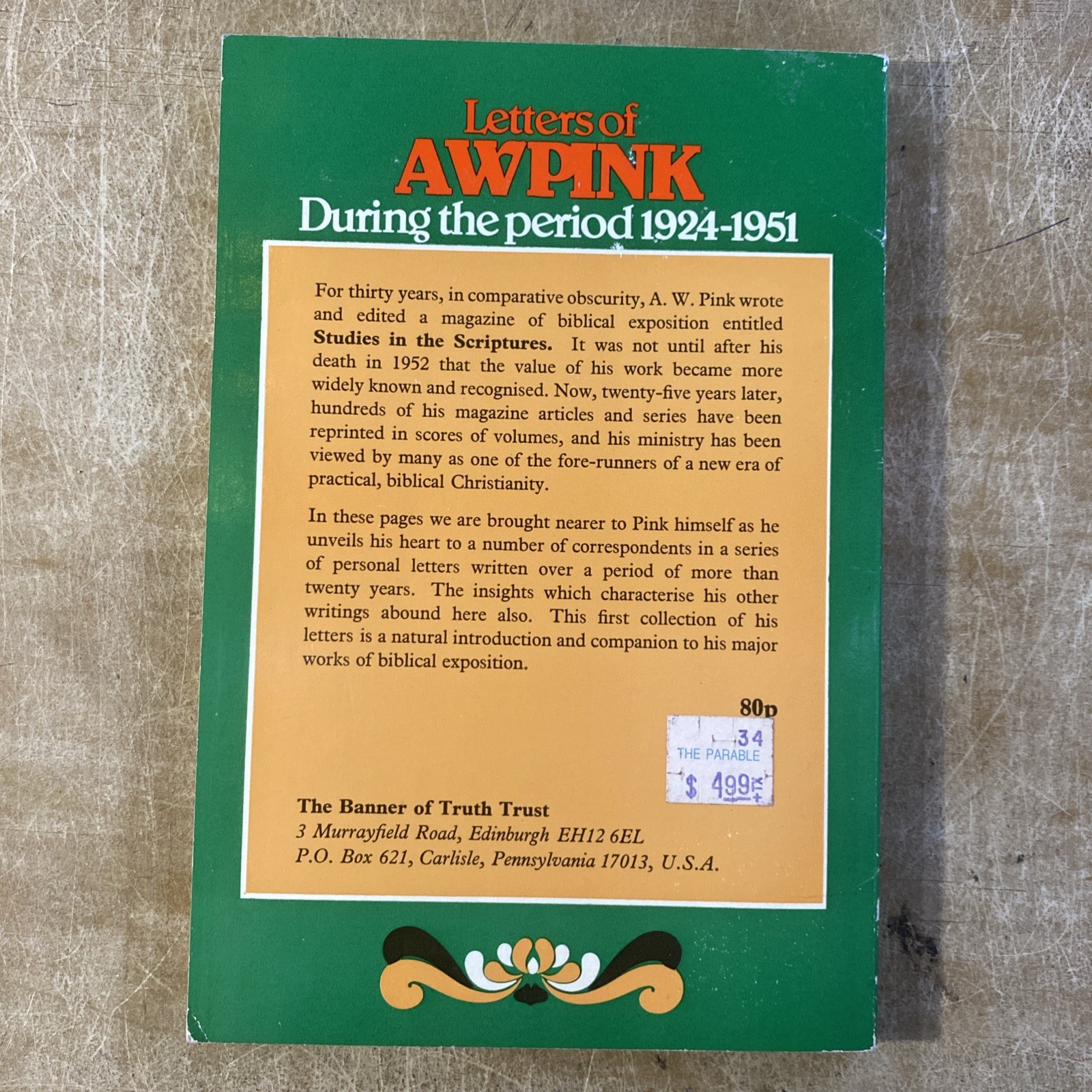 Letters Of A. W. Pink AND Doctrine Of Sanctification By Arthur W. Pink + BONUS