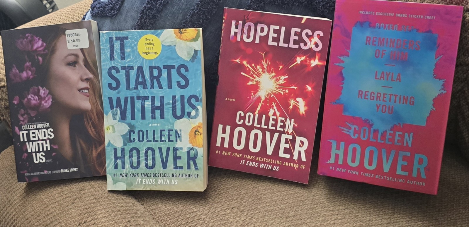 Colleen Hoover Paperback Box Set Lot (6 Books) It Ends with Us Series