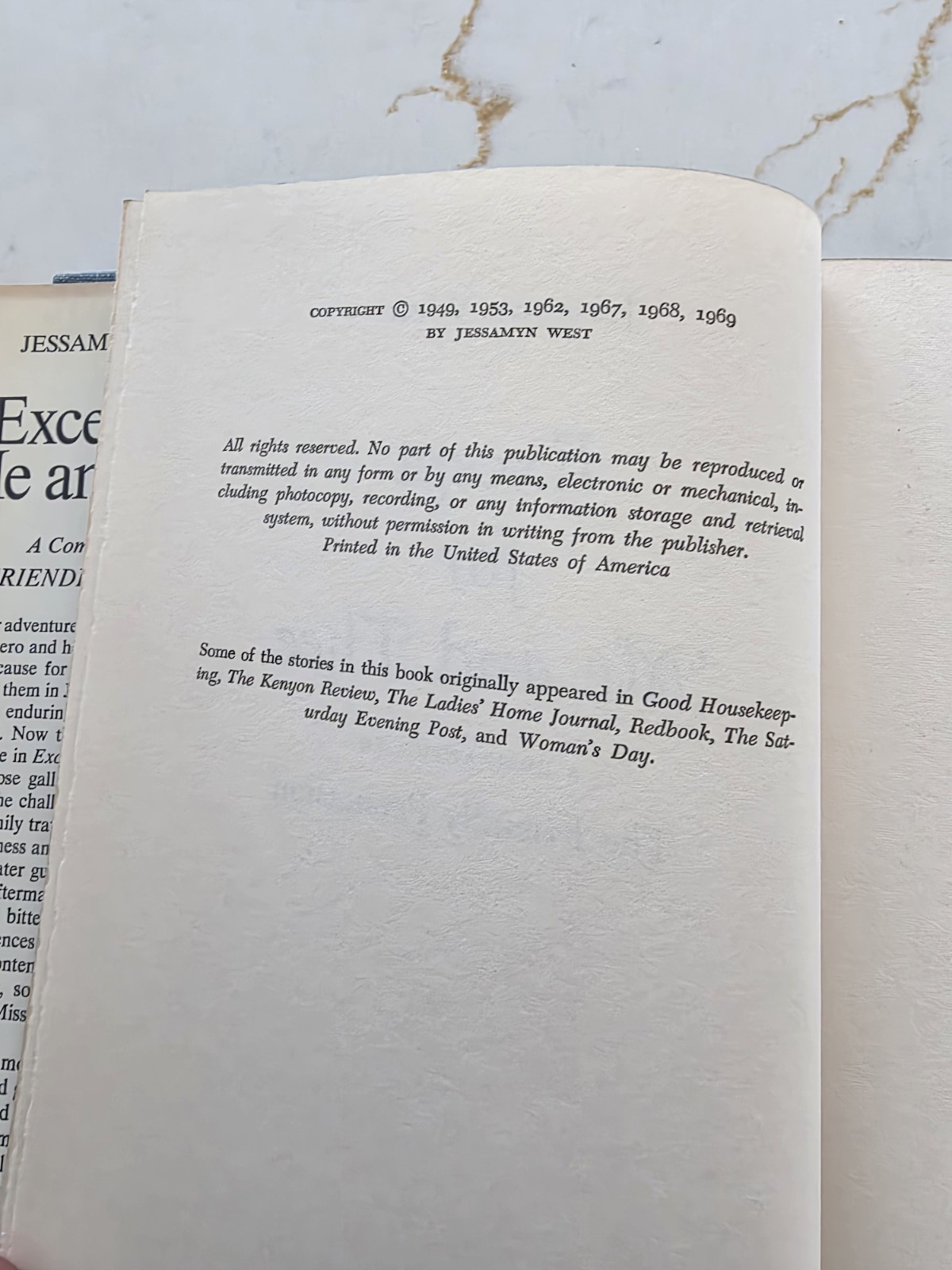 Except for Me and Thee by Jessamyn West 1969 Book Club Edition Hardcover