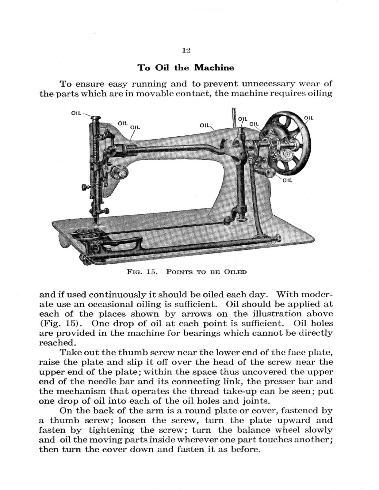 Singer Sewing Machine No. 66-1 Instruction Manual „1913“ (27 Page)