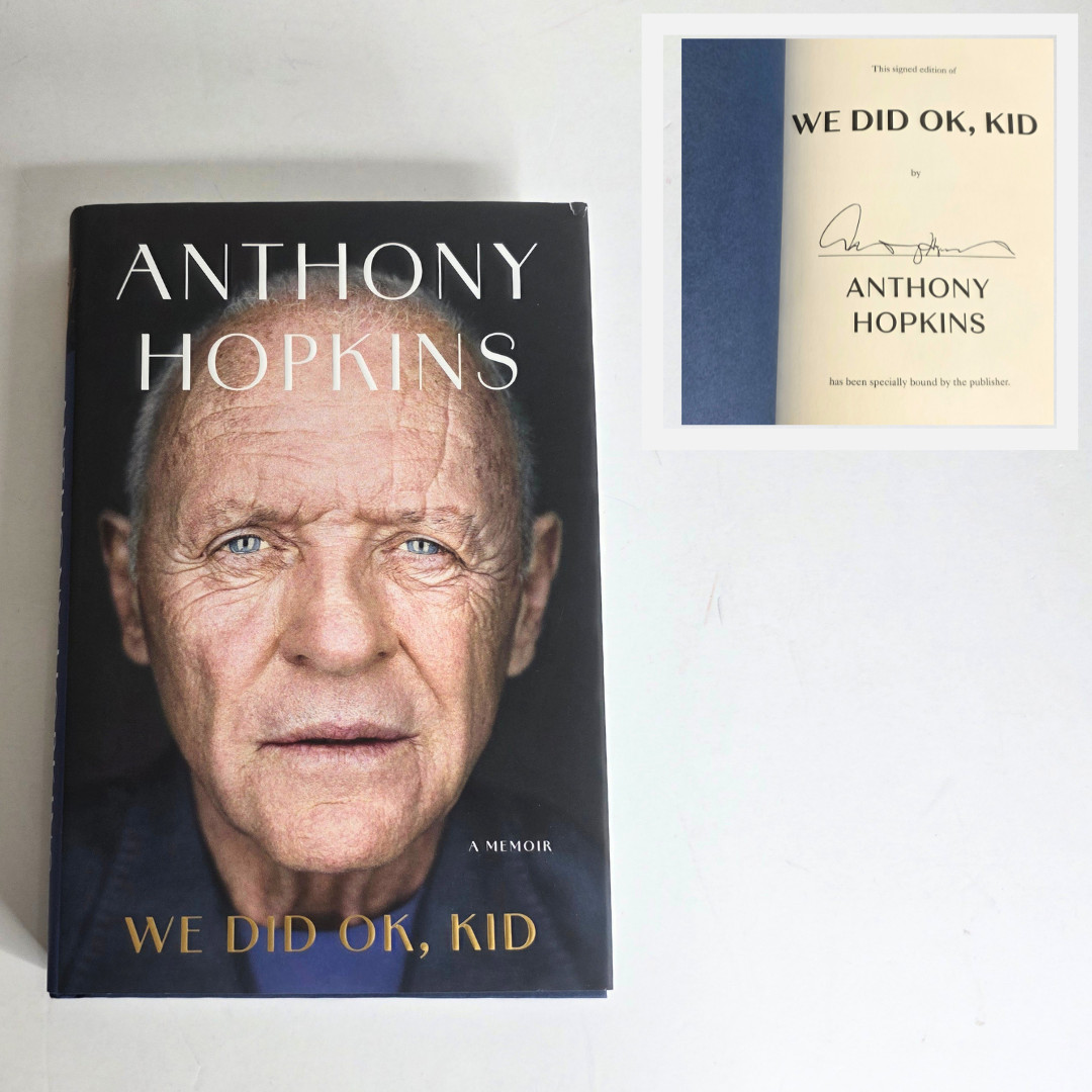SIGNED Anthony Hopkins – We Did OK Kid Autographed Hardcover Book – NEW