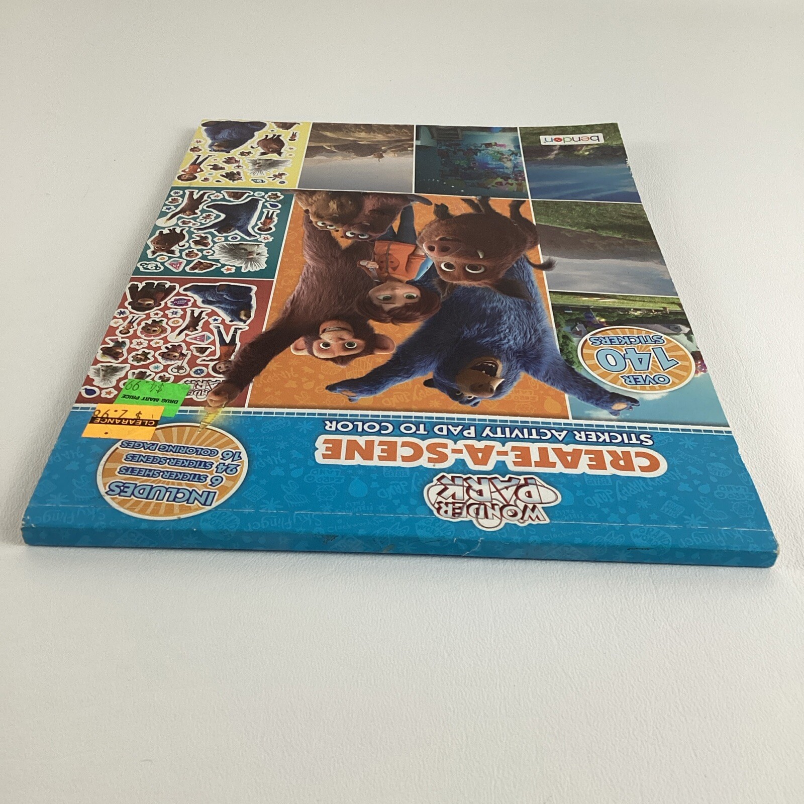 Wonder Park Create A Scene Sticker Activity Coloring Pad June Boomer Bendon NEW
