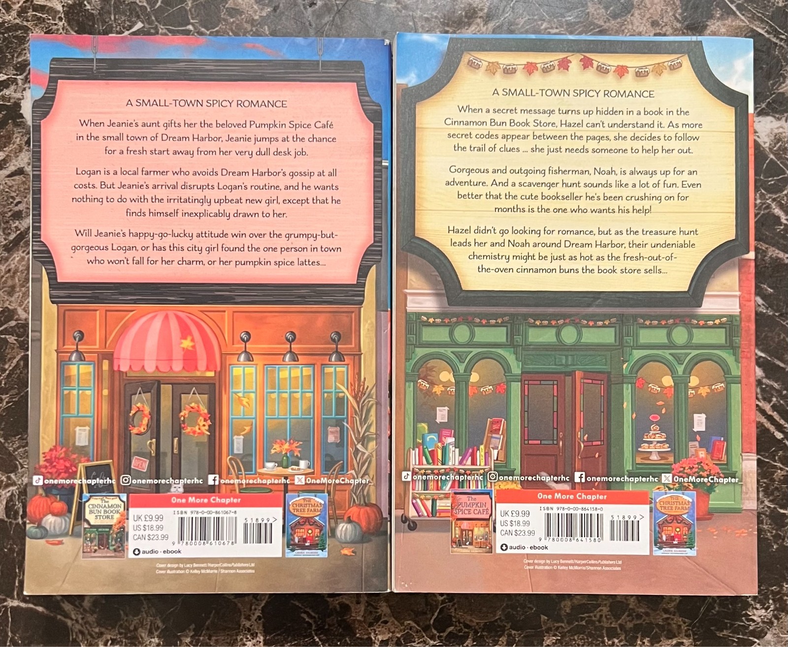 2 Books Set: Pumpkin Spice Cafe and Cinnamon Bun Book Store (English, Paperback)