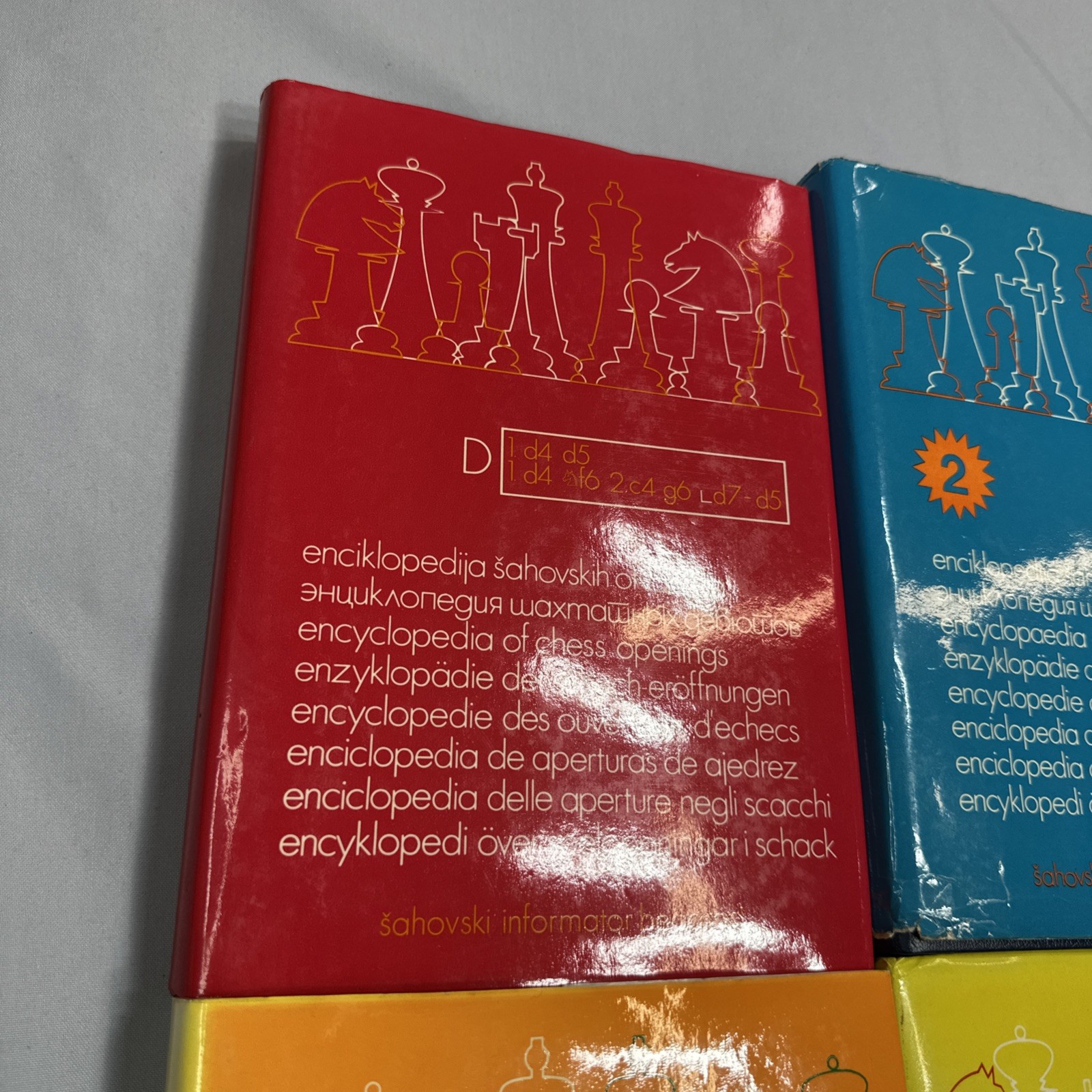 Encyclopedia of Chess Openings A–E Complete 5 Vol Set VG+ w/Dust Jackets